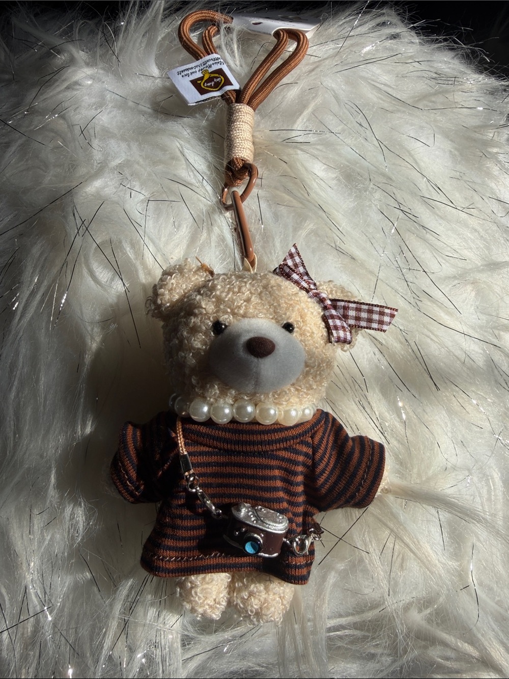 🧸✨ Adorable Teddy Bear Purse Charm / Keychain – New With Tags ✨🧸